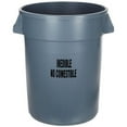thumbnail image 1 of 32 gal Brute Plastic Without Lid Trash Can, Gray, 1 of 1