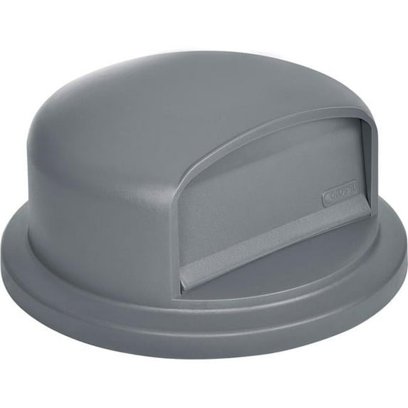 32 gal Plastic Trash Can Dome Lid - Gray