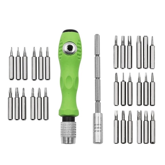 32-in-1 Precision Set for Torx Ratchet Screwdrivers Featuring Chrome Vanadium Alloy Steel Construction for Electronics Repair Tasks