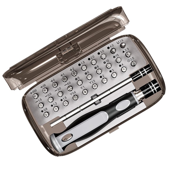 32-in-1 Precision magnetic Screwdriver Set for 30 positions - Mini repair kit, suitable for iPhone, Android phones, glasses, laptops, computers, watches, etc.