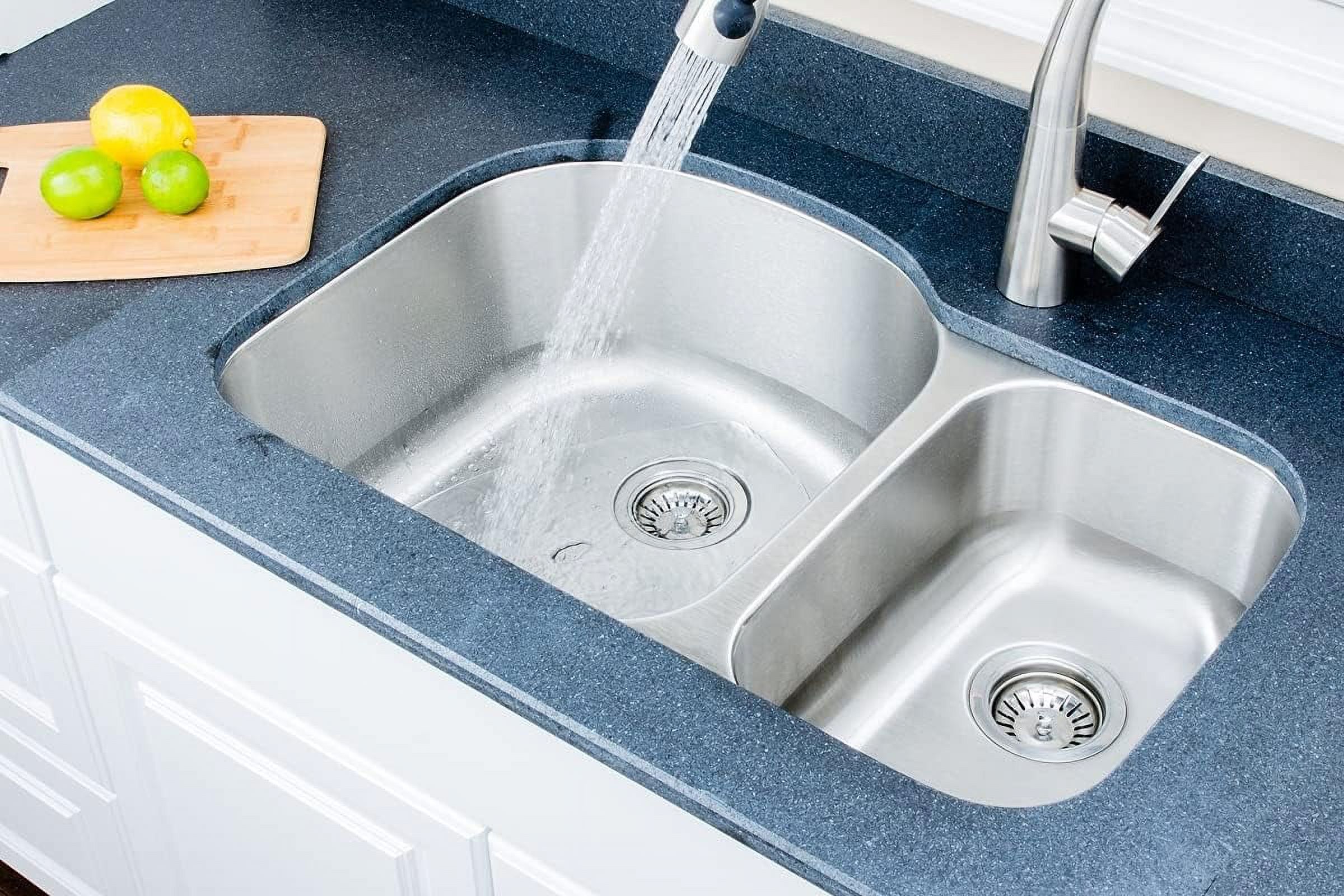 32 in. 18 Gauge Undermount 7030 Double Bowl Stainless Steel Kitchen