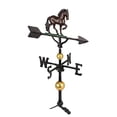 thumbnail image 1 of 32 in. Aluminum Deluxe 3D Horse Weathervane - Black & Chocolate, 1 of 1