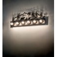 thumbnail image 1 of Meyda Tiffany 193240 Bear 6 Light 32" Wide Vanity Strip - Black, 1 of 7