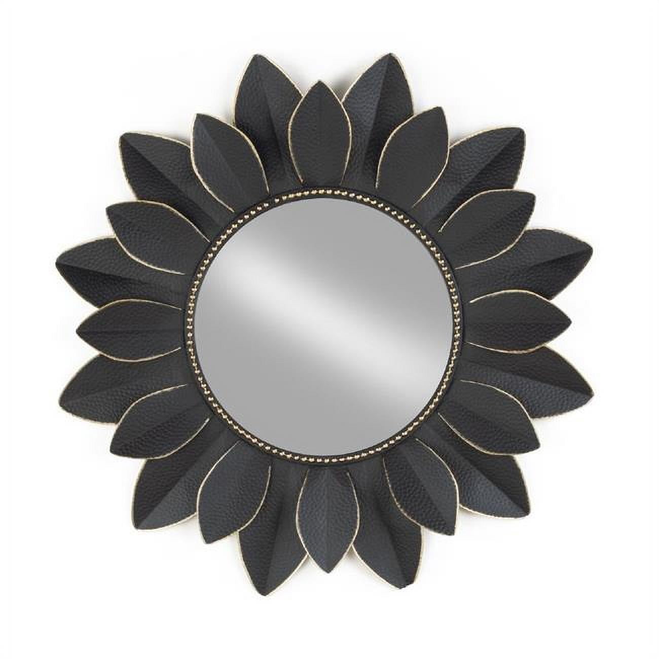 32 in. Black Metal Wall Mirror - Walmart.com