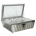 thumbnail image 1 of 32 in. Commercial Countertop Refrigerated Dispay, Perp Table Salad Toopings Display, NSF Certified, 1 of 11