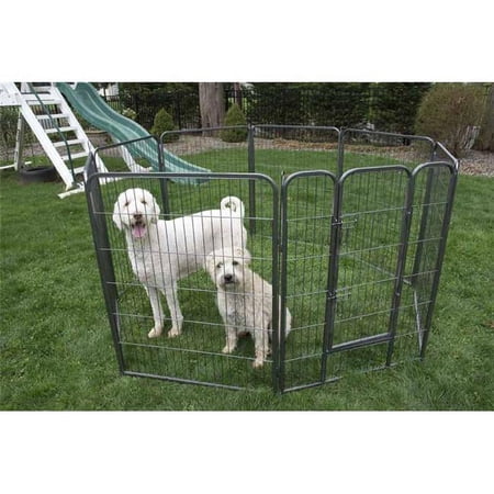 32 in. Heavy Duty Metal Tube Pen Pet Dog Exercise & Training Playpen