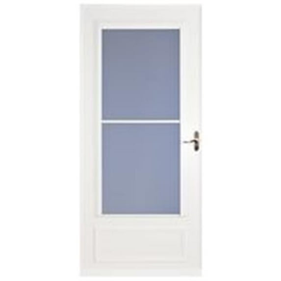 32 in. Midview Storm Door, White