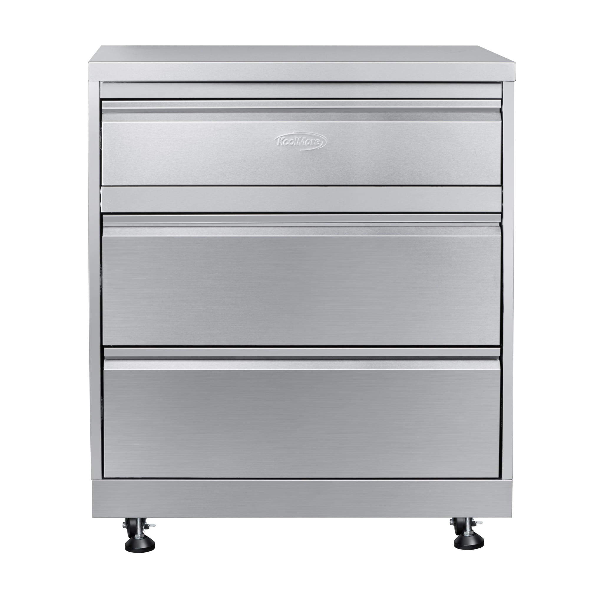 32 in. Stainless Steel Outdoor Kitchen Cabinet with Three Drawers