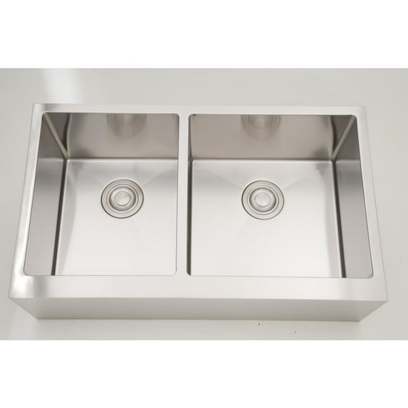32-in. W CSA Approved Chrome Kitchen Sink With Stainless Steel Finish And 16 Gauge