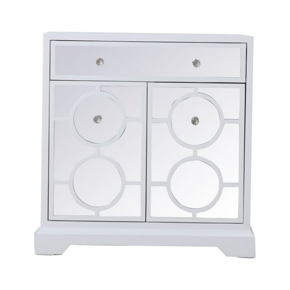 32 in. mirrored cabinet in white