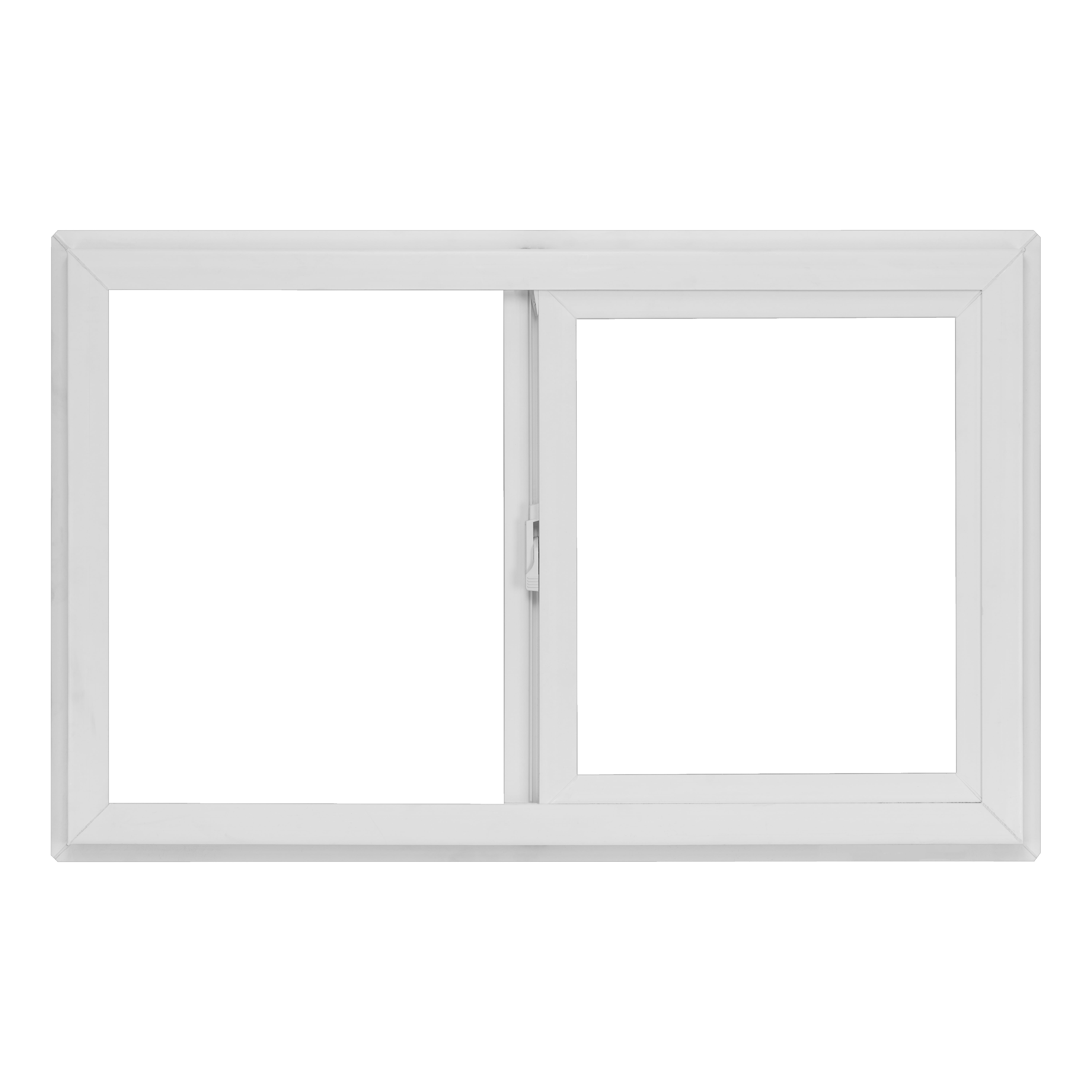 32 in. x 20 in. White Vinyl Double-Pane Insulated Basement Sliding Window with Screen