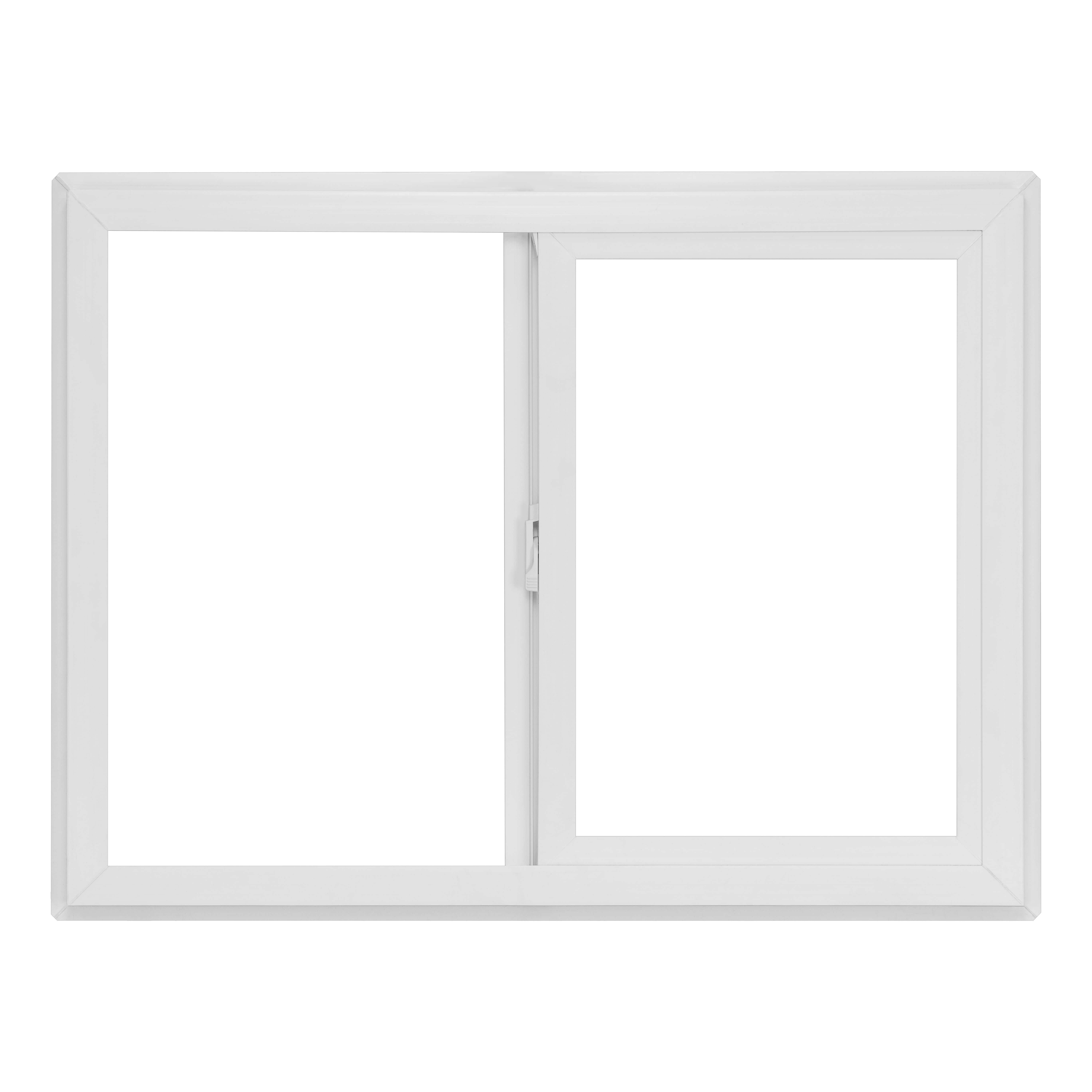 32 in. x 24 in. White Vinyl Double-Pane Insulated Basement Sliding Window with Screen