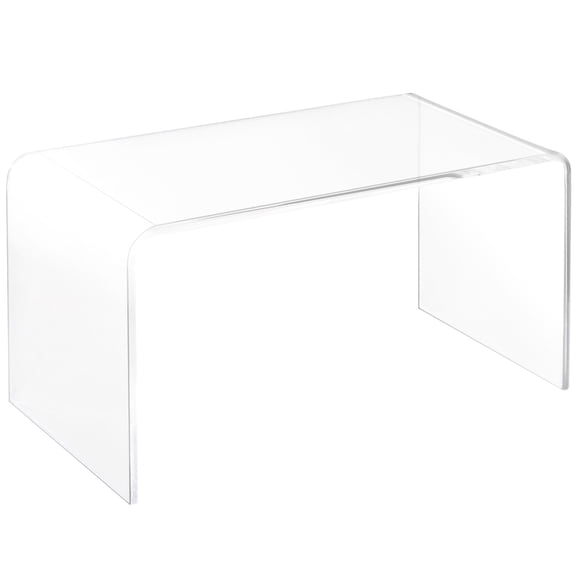32-inch Acrylic Waterfall Table, 15mm Thick | For Enjoying Snacks, Storing Books, and Nighttime Use | Nearly Unbreakable and Brightens Room