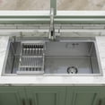 thumbnail image 1 of MEANDAROL 32-inch Drop-In Kitchen Sink,Including Accessories,Single Bowl,Stainless Steel with Nano-Coating，Net Content: 17LB, 1 of 9