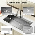 thumbnail image 1 of AMENDPATURE 32-inch Drop-In Kitchen Sink,Stainless Steel with Nano-Coating,Single Bowl,Including Accessories，Net Content: 17LB, 1 of 8