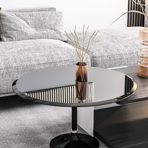 32-inch Round, Tempered - Heat & Corrosion Resistant - Lobby Tables - Easy to Wipe Clean