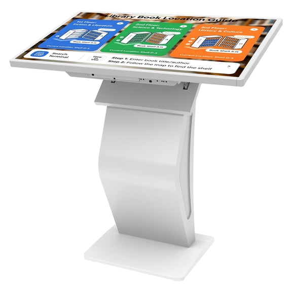 32 inch Touch Screen Kiosk, Windows11 System(8+128g), K-Style Stand Inquiry Machine, HumanMachine Interaction Smoothly for Mall Navigation/Self-Ordering/Advertising/Retail Store
