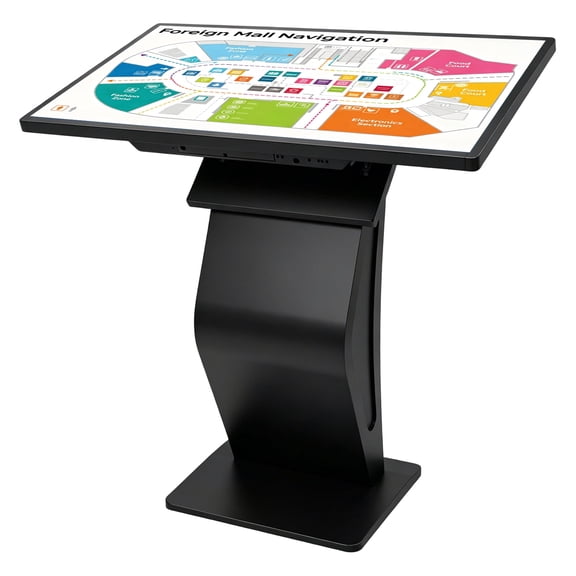 32 inch Touch Screen Kiosk, Windows11 System(8+128g), K-Style Stand Inquiry Machine, HumanMachine Interaction Smoothly for Mall Navigation/Self-Ordering/Advertising/Retail Store