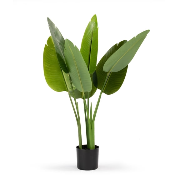 32 inches Artificial Bird of Paradise Tree in Black Nursery Pot