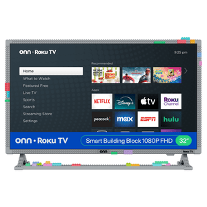 onn 32" 1080P FHD Building Block Smart Roku TV - Gray (TVBBGRY36014570)