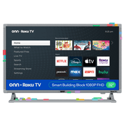 onn 32 1080P FHD Building Block Smart Roku TV - Gray TVBBGRY36014570