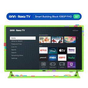 onn 32" 1080P FHD Building Block Smart Roku TV - Green (TVBBGRN36014570)
