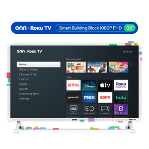 onn Smart TV Roku 32" 1080P FHD Building Block - Blanco (TVBBWTE36014570)