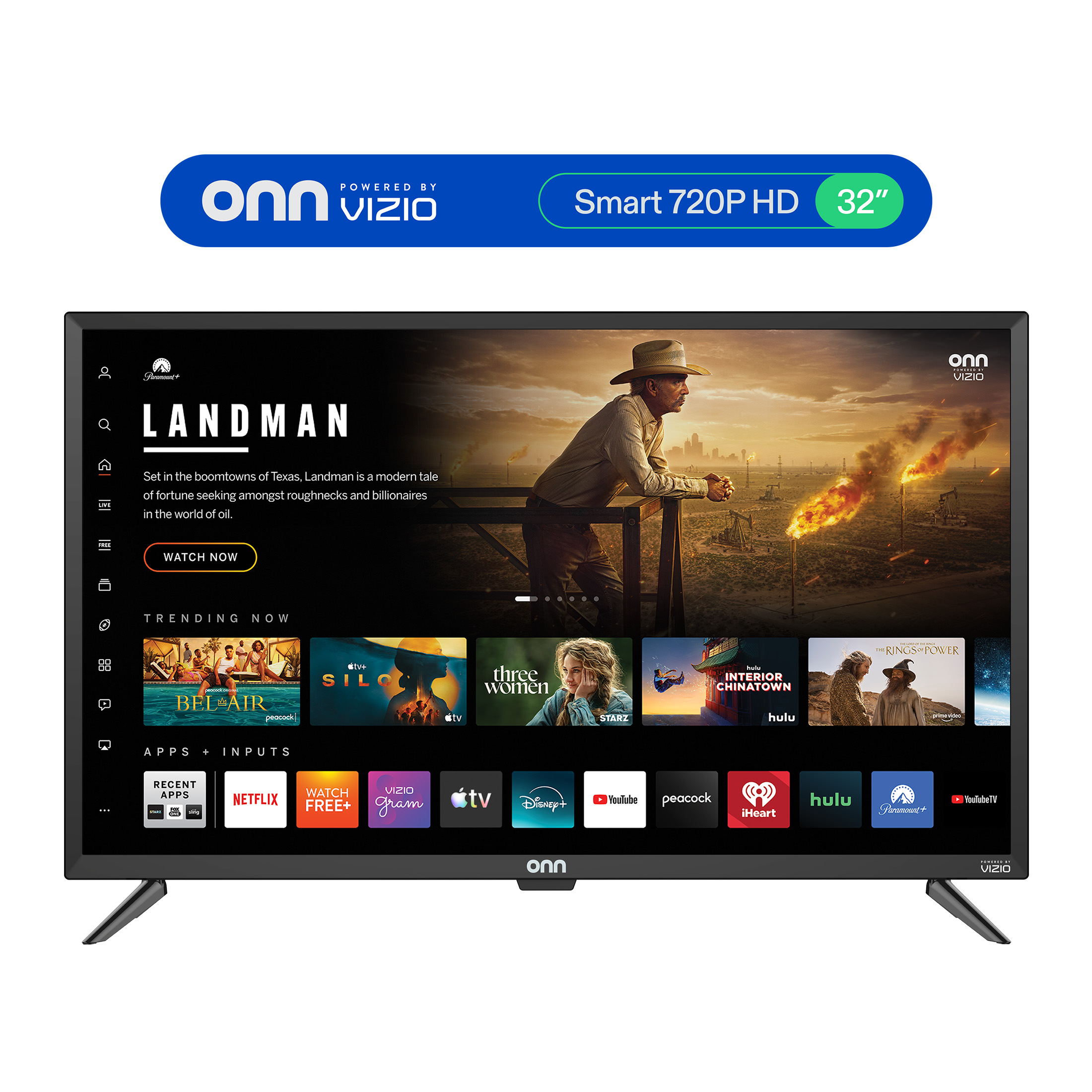 onn 32" Class 720P HD Powered by VIZIO Smart Television, 32S2V1