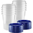 32 oz 8 Pack Twist Top Food Deli Containers Stackable, Reusable, BPA