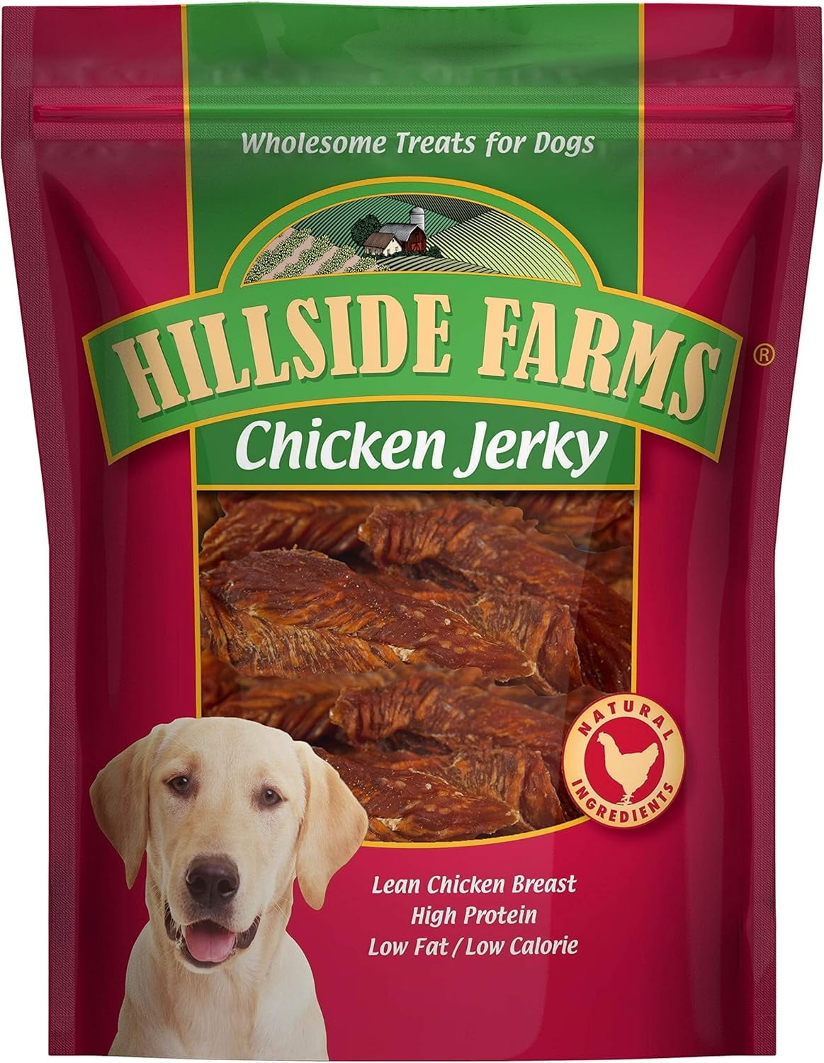 Hillside Farms Chicken Jerky 32 oz. (Natural Cut)