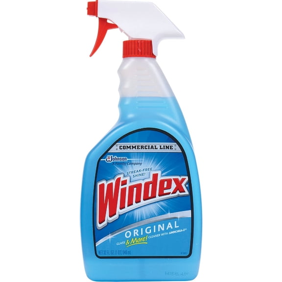 12-pack Windex Commercial Line Original Glass Cleaner Trigger - Unscented Liquid - 12 Pack, 32 oz. Household & Commercial Use, Effective Formula