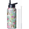 thumbnail image 1 of 32 oz Corgi Water Bottle Cute Dog Tumbler Corgi Gifts Insulated Water bottle with Straws and Flip Lid Stainless Steel Dog Travel Cup, 1 of 6