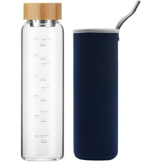 16oz Glass Water bottle with Bamboo Lid — Fruitive