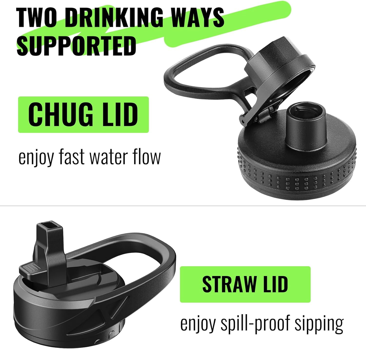 EALGRO 32 Oz Glass Water Bottle With Straw & Handle – Motivational Time Marker, Leakproof, Silicone Sleeve - View #9