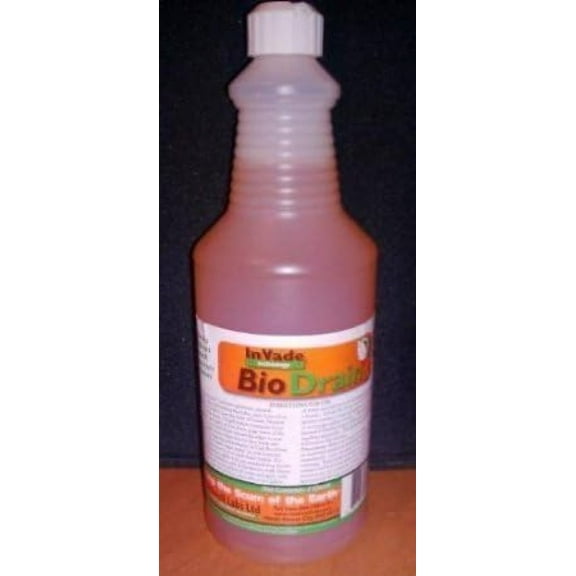 32 oz InVade Bio Drain Quart Restaurant Drain Gel Organic Treatment ~~ Eliminates Odors, Drain Flies, Phorid Flies, Fruit Flies, and prevention of 'Sugar Snake' in soda machine drip trays