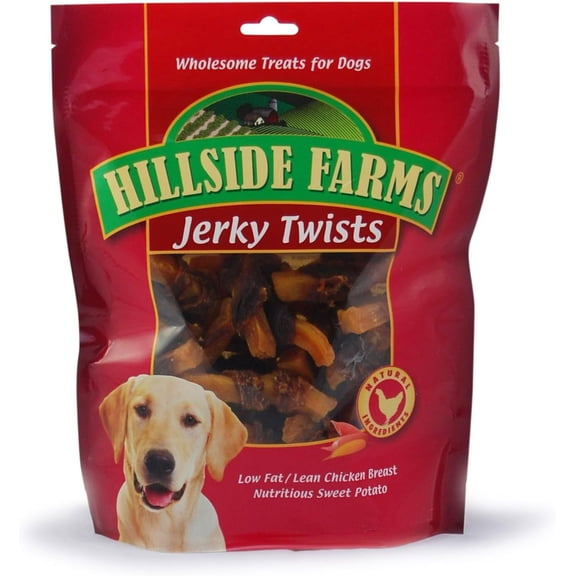 Hillside Farms Chicken And Sweet Potato Premium Dog Treats, Jerky Twists, 32-Ounce