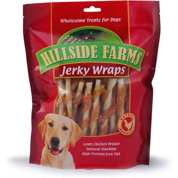 Hillside Farms Chicken And Rawhide Jerky Wraps Premium Dog Treats, 32 oz.