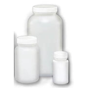 32 oz Natural Wide Mouth Plastic Packer with Lid