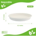 thumbnail image 1 of 32 oz Oval Bowls | Tree-Less™ Compostable Molded Fiber, 1 of 3