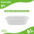 thumbnail image 1 of 32 oz Rectangle Bowls | Tree-Less™ Compostable Molded Fiber, 1 of 3