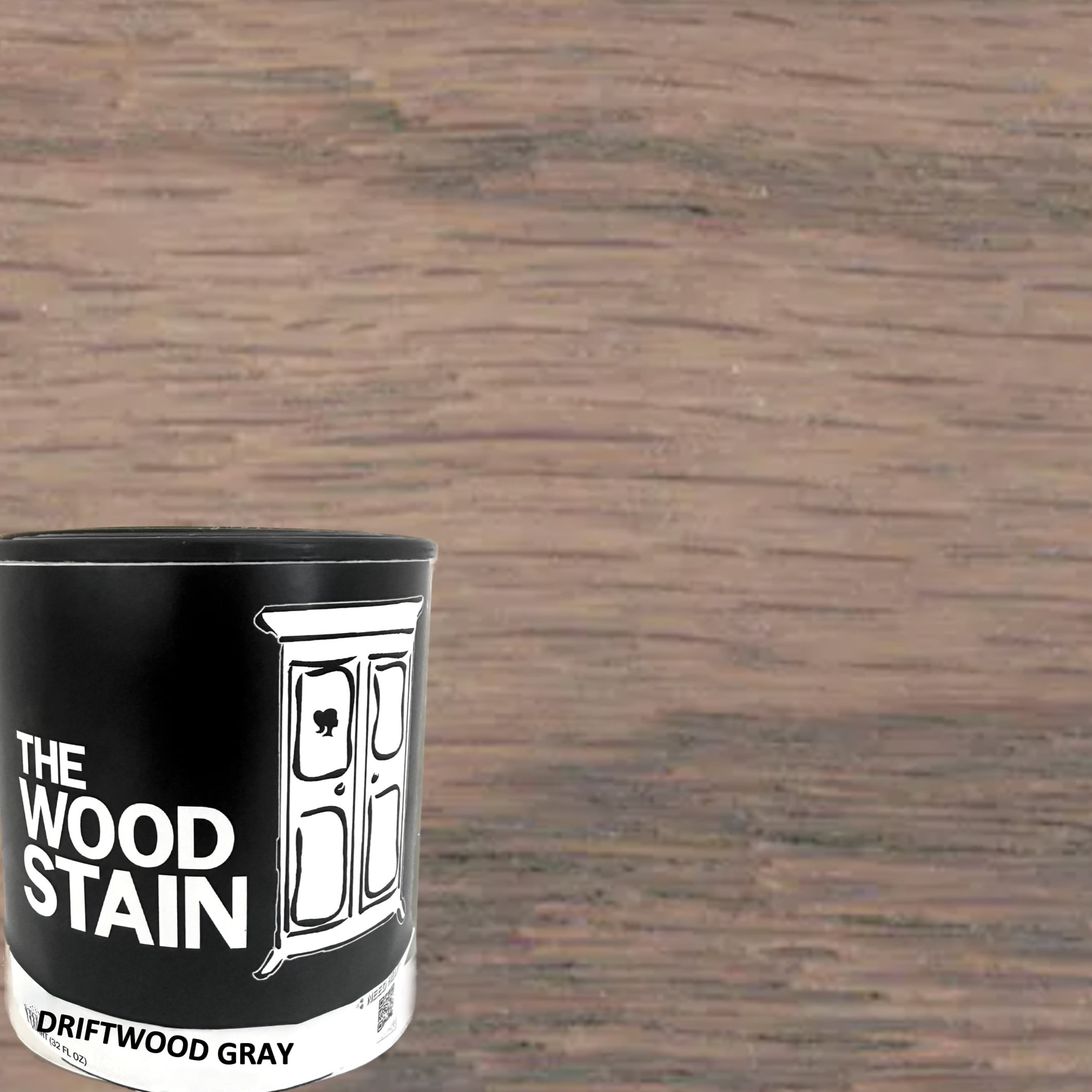 32 oz. The Wood Stain Driftwood Gray Low VOC OilBased Interior Wood Stain