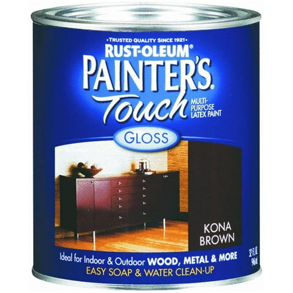 32 oz. Ultra Cover Gloss Kona Brown General Purpose Paint 2-Pack