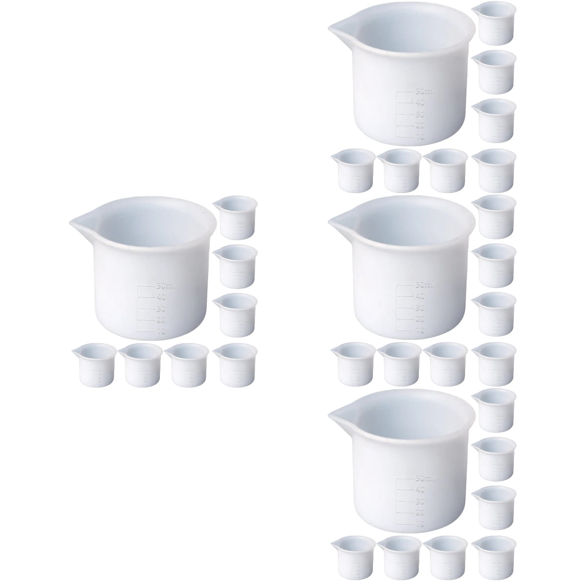 32 pcs  Epoxy Resin Mixing Cups Crafts Measuring Bowls with Scale DIY Color Modulation Tools