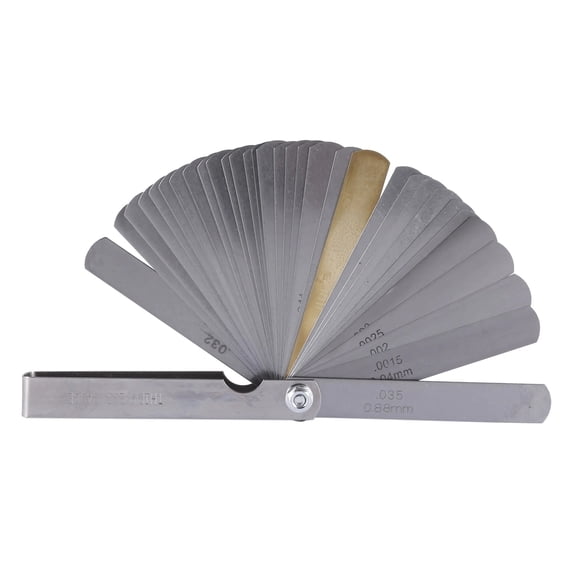 32 set distance gauge feeler gauge valve teaching feeler gauge 0.04-0.88 mm gap dimension ,Easy Identification