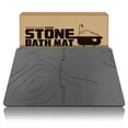 thumbnail image 1 of Large Stone Bath Mat, 32"x 20" Diatomaceous Earth Bath Mat for Bathroom, Quick Drying Long Bath Mat Stone Absorbing, Non-Slip Diatomite Hard Stone Shower Mat Instant Dry (Dark Grey), 1 of 8