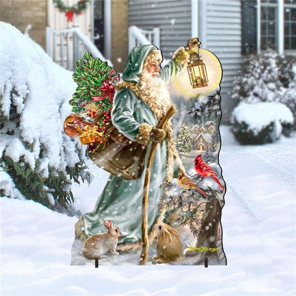 32 x 23 in. Saint Nicholas Christmas Outdoor Decor