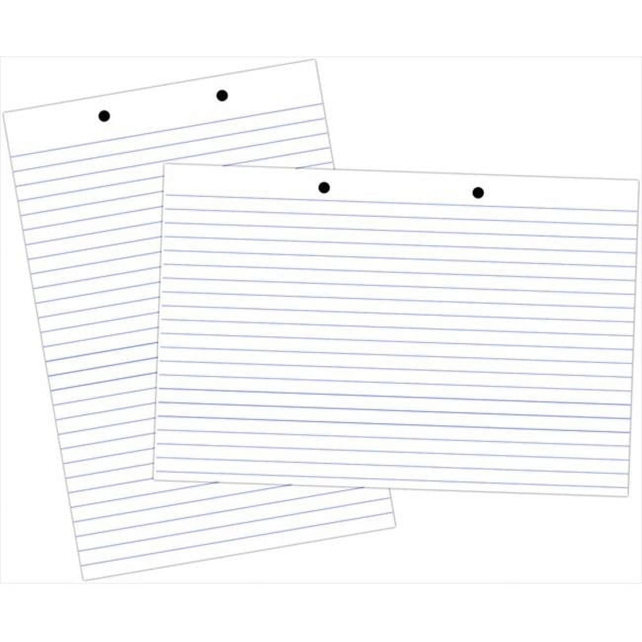 32 x 24 In. Sulphite Paper Skip A Line Chart Tablet, 1.5 In. Ruling, 0.5 In. Skip Line, White, Pack - 500