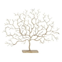 32" x 24" Silver Metal Tree Sculpture, by DecMode