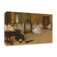 thumbnail image 1 of 32 x 24 The Dancing Class by Edgar Degas - Wall Art Print on Canvas Fabric Brown, 1 of 3