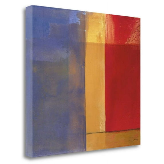 32" x 28" Water Reflections by Jaume Ribas - Print on Canvas Fabric Multi-Color